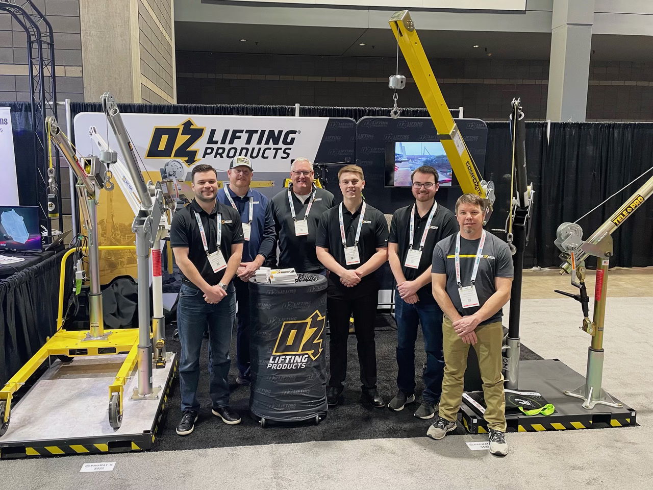 See OZ Lifting’s upgraded Tele-Pro davit crane at ProMat Booth S309. The company exhibited at the previous show in 2023.