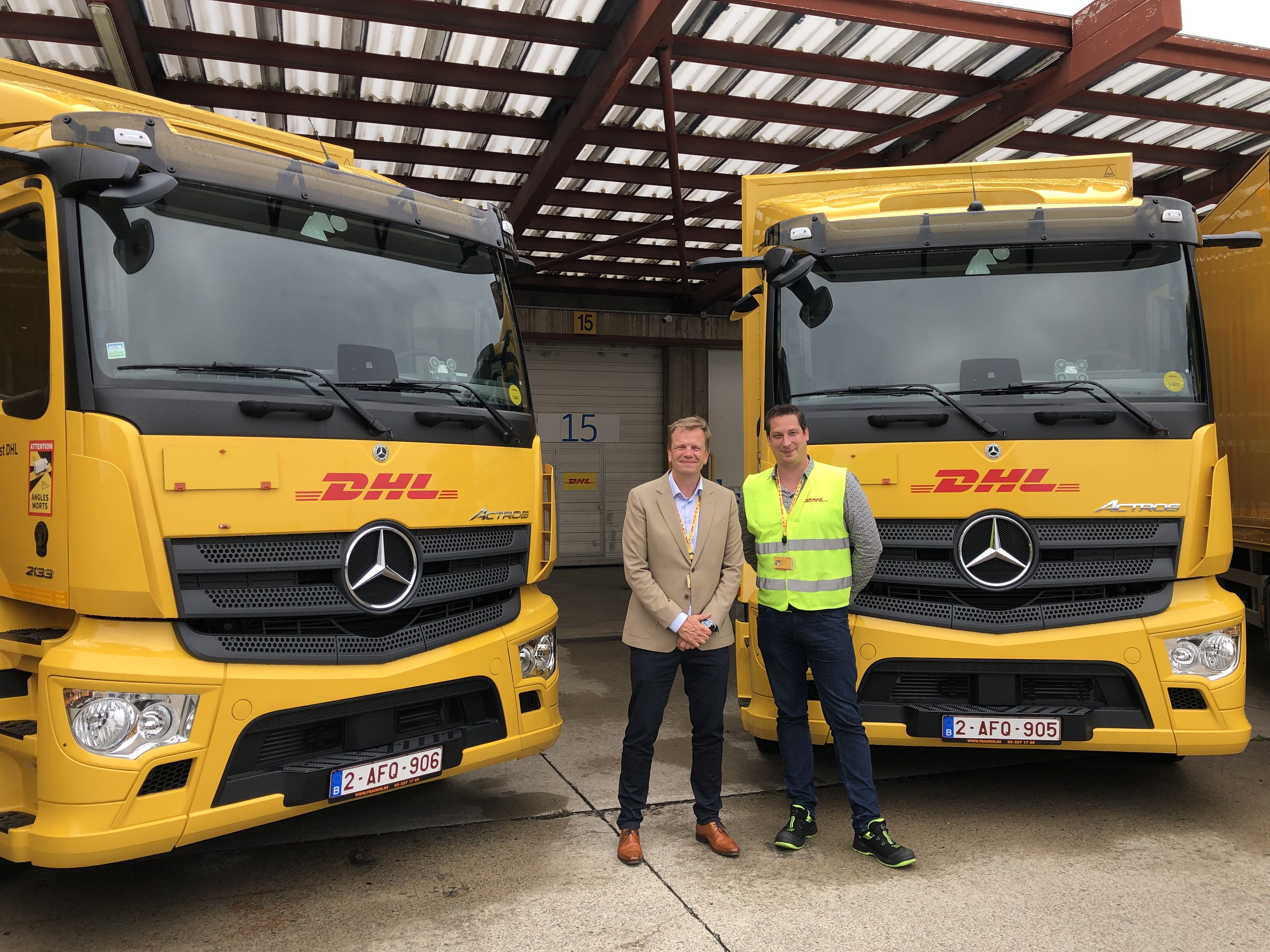 DHL Global Forwarding-CEO Luc Jacobs en Operations Director Stijn Verbeeck
