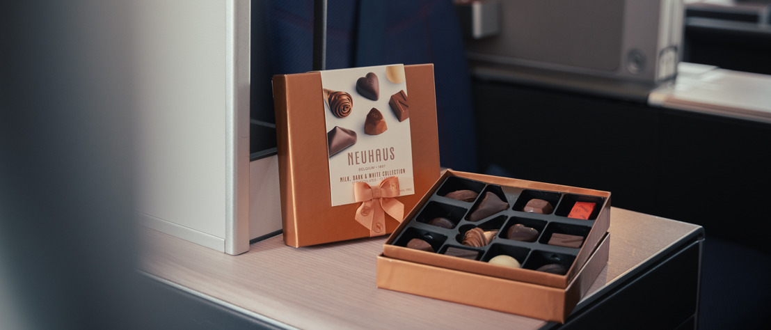 Brussels Airlines et Neuhaus réintroduisent les coffrets de chocolat belge