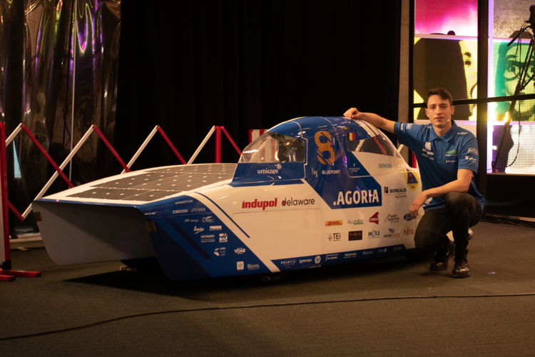 De BluePoint, de laatste zonnewagen van het Agoria Solar Team