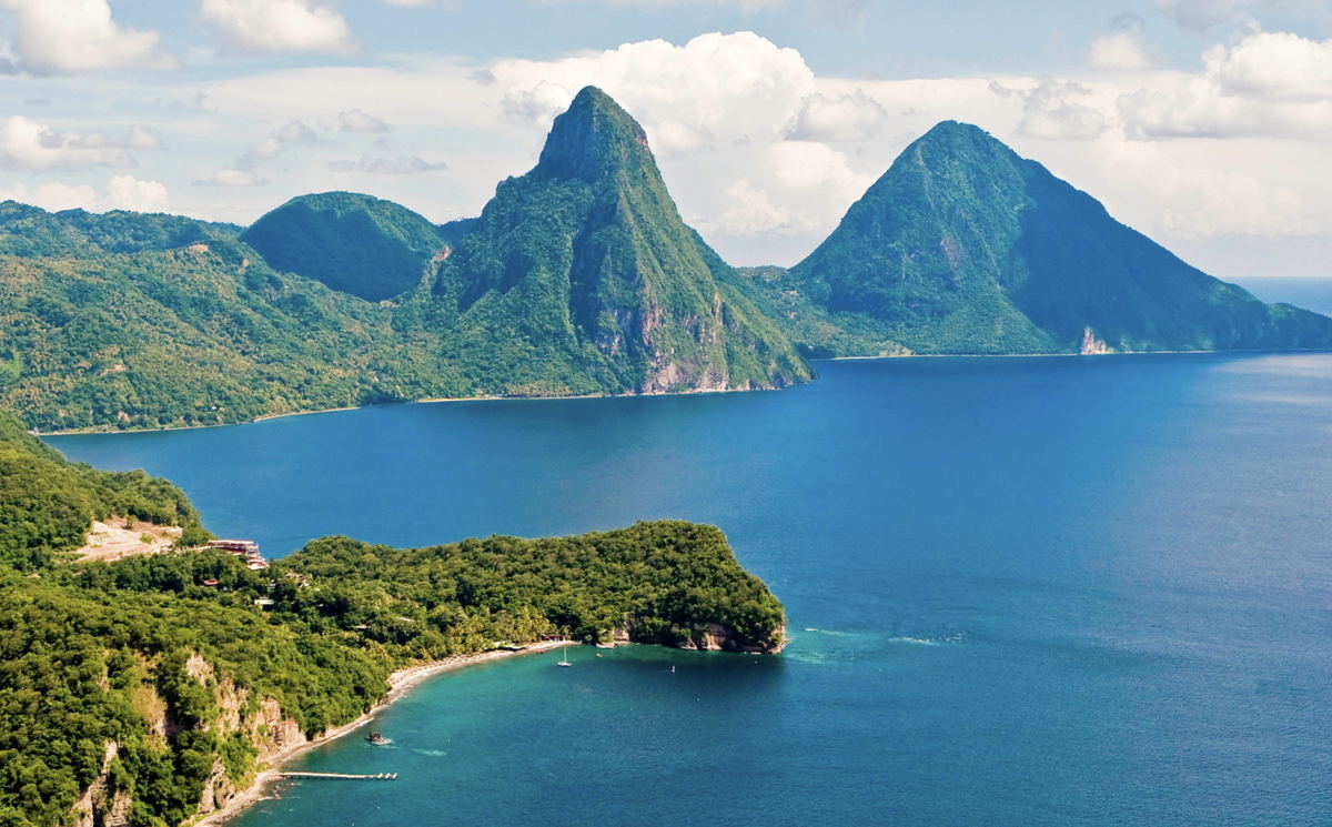 Saint Lucia's Piton Mountains