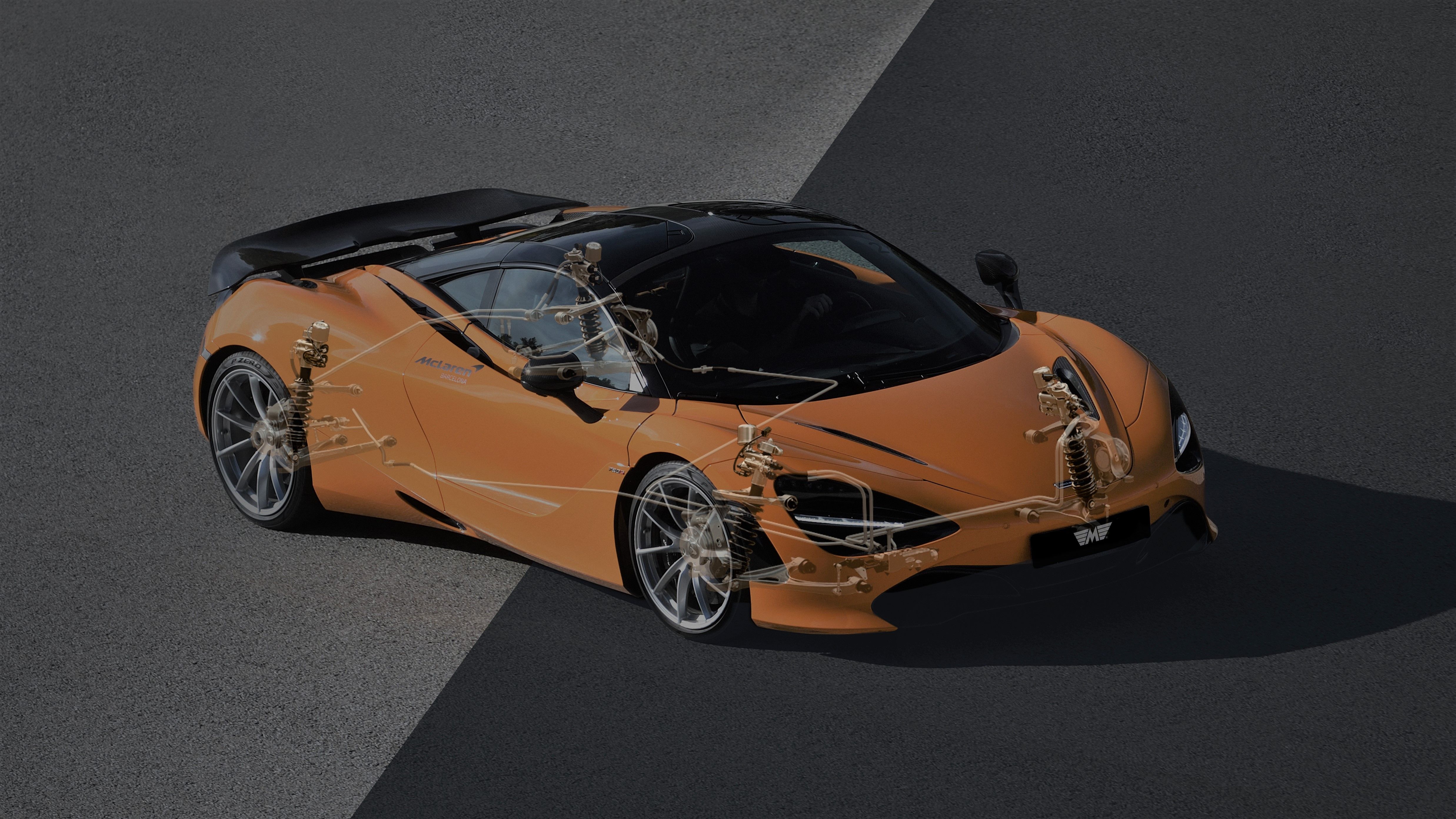 The Monroe® Intelligent Suspension Kinetic® system is feature on most McLaren models