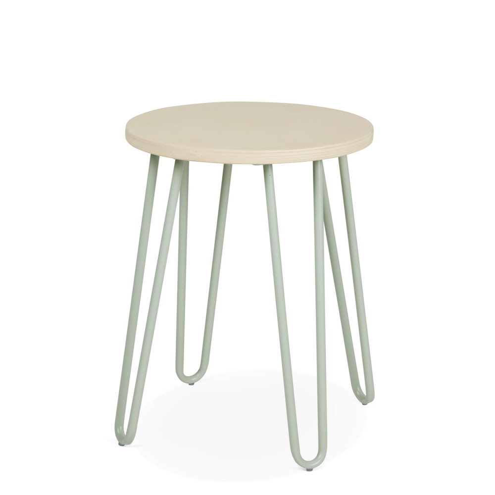 JENS STOOL LGREEN_30CMDX45CM_Metal_€29,95
