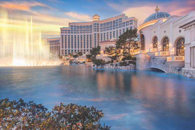 De bekende fonteinen van het MGM Bellagio © MGM Resorts