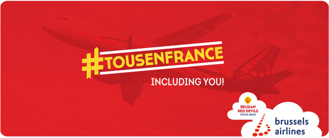 Brussels Airlines lance des vols « Tousenfrance » pour le championnat européen 2016