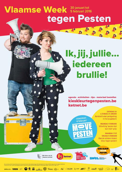 Affiche Week tegen Pesten