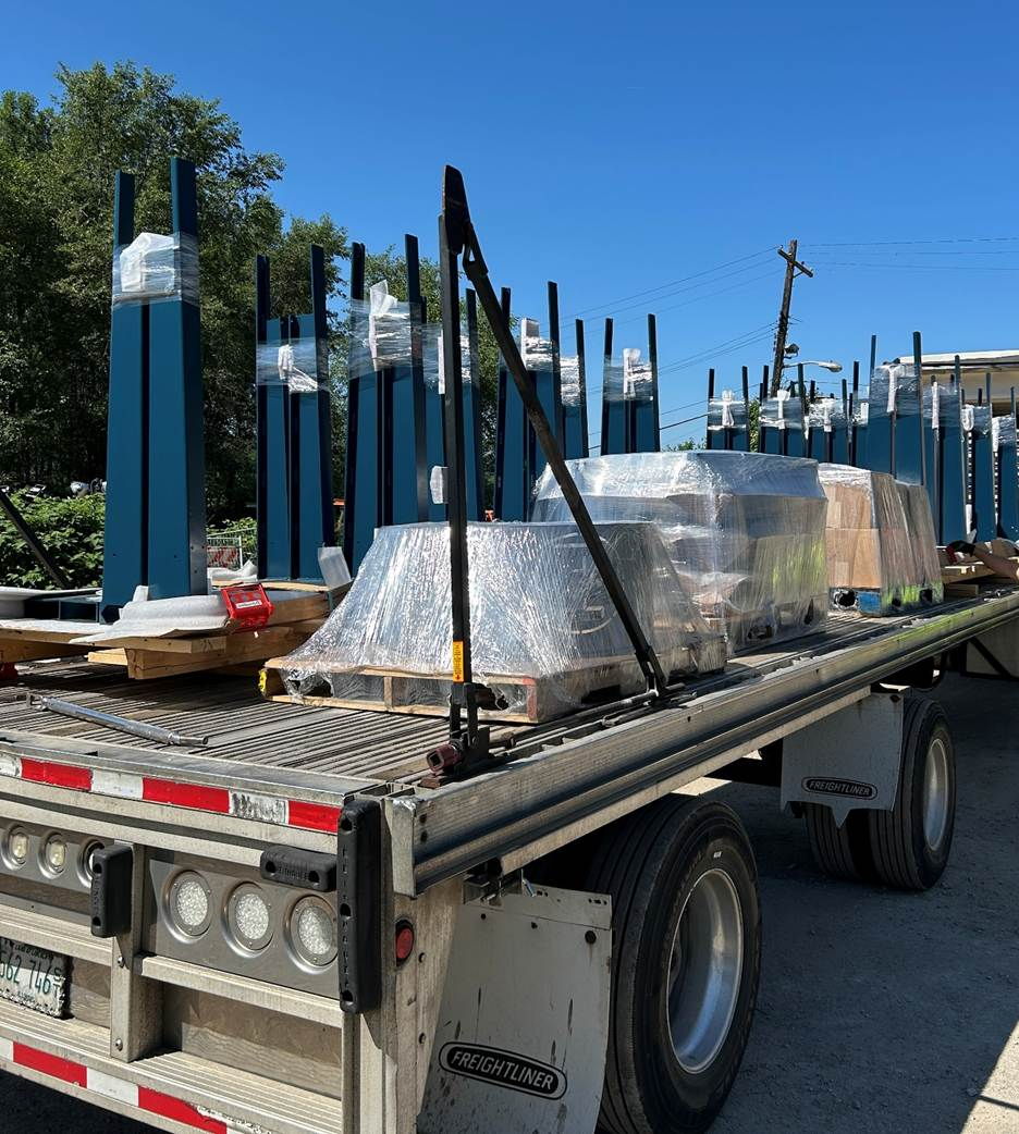 The first shipment of new PRTX bus shelters has arrived The first shipment of new PRTX bus shelters has arrived
