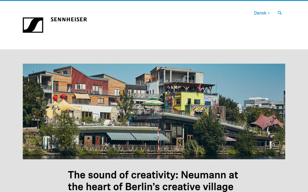 The sound of creativity: Neumann at the heart of Berlin’s creative village
