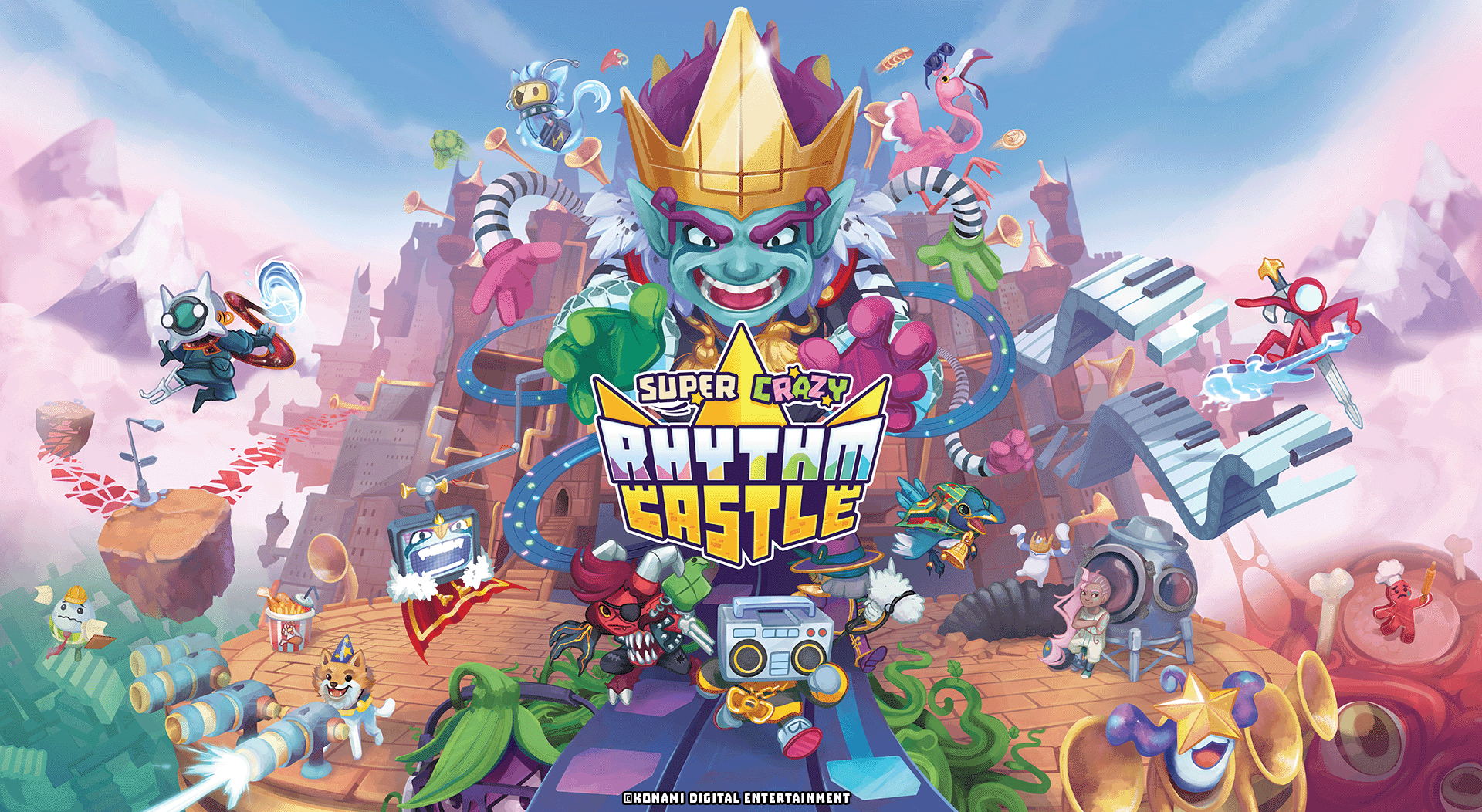 Montez le son : Super Crazy Rhythm Castle sort aujourd’hui sur PlayStation®5, PlayStation®4, Xbox Series X|S, Xbox One, Steam® et Nintendo Switch™ !