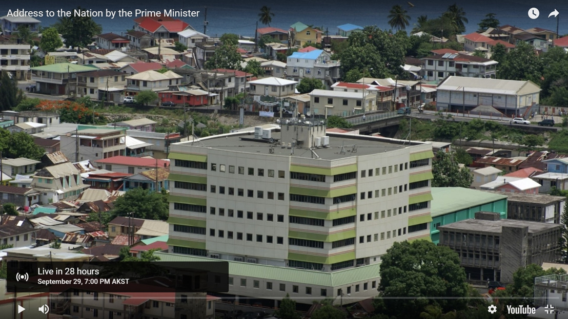 OECS Media Alert: Dominica's Prime Minister, the Honourable Roosevelt Skerrit to address the Nation