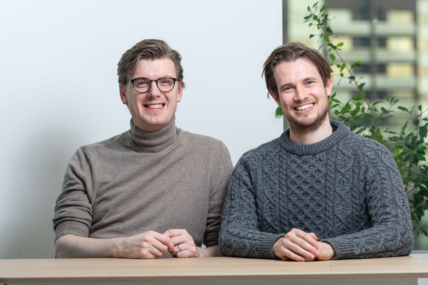 Directeurs Byteflies Hans Danneels (g) et Hans De Clercq (d)