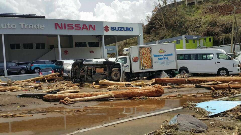 Situation in Dominica after the path of hurricane Maria.