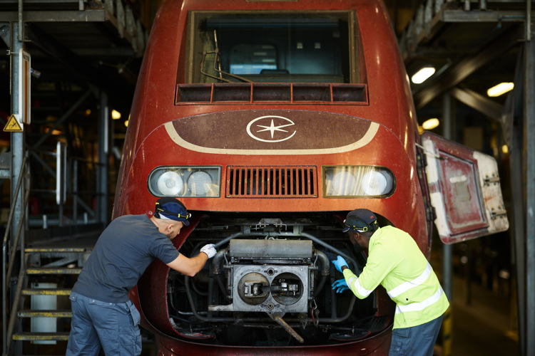 De NMBS-werkplaats in Vorst © NMBS