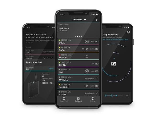 El ingeniero de bolsillo: La app Smart Assist guía a los usuarios a través de la configuración de su sistema de microfonía inalámbrico