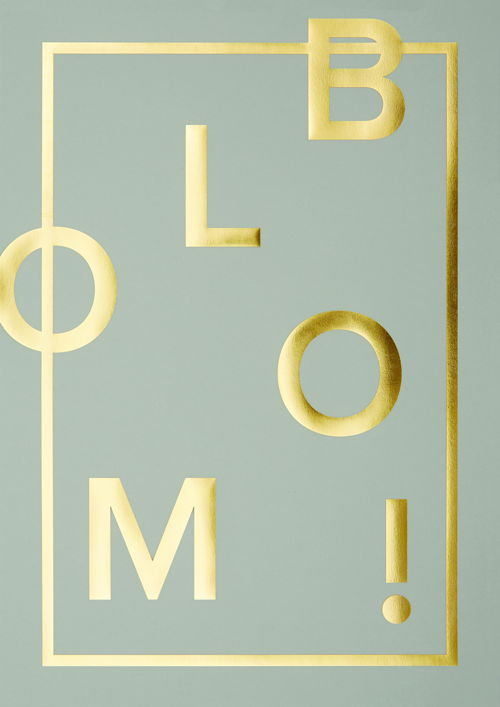 I Love My Type Poster Bloom! - real grey 34€
