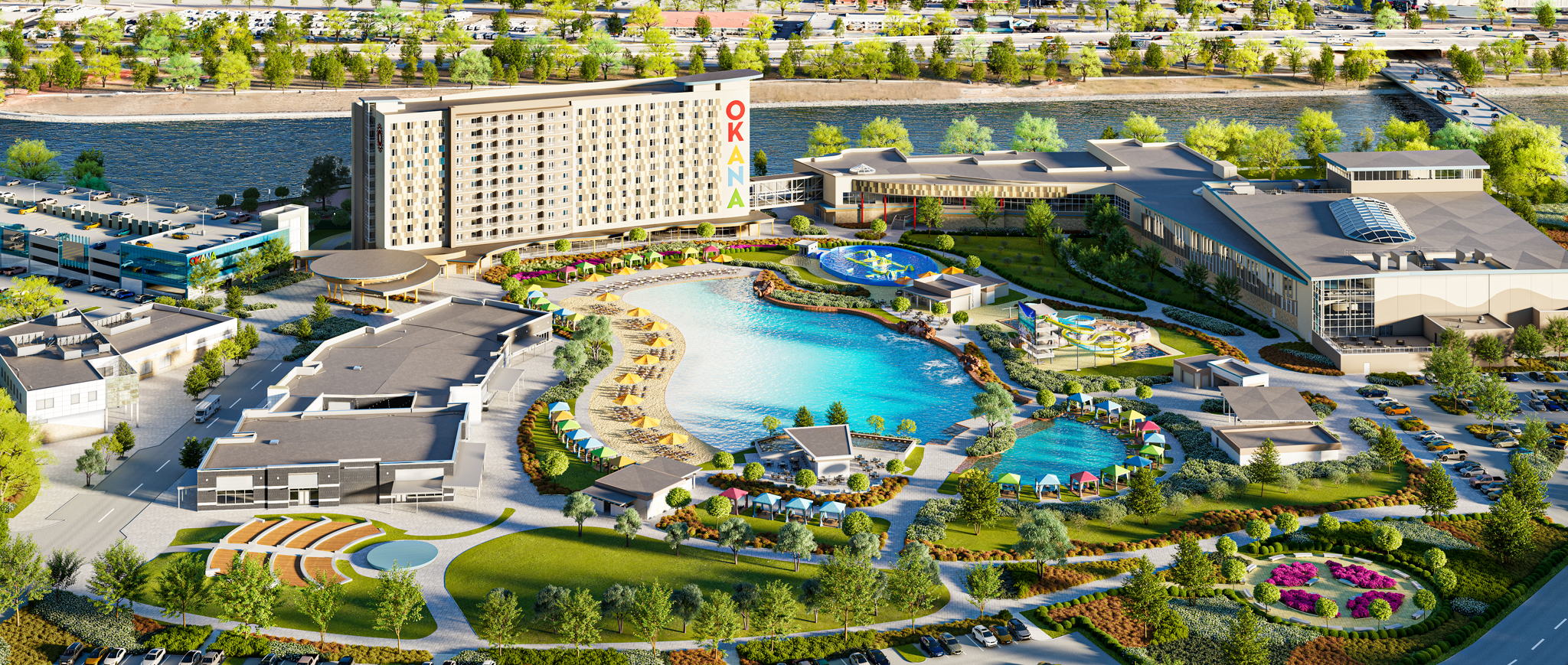 OKANA Resort & Indoor Waterpark, Oklahoma City, OK. OKANA Resort & Indoor Waterpark, Oklahoma City, OK.