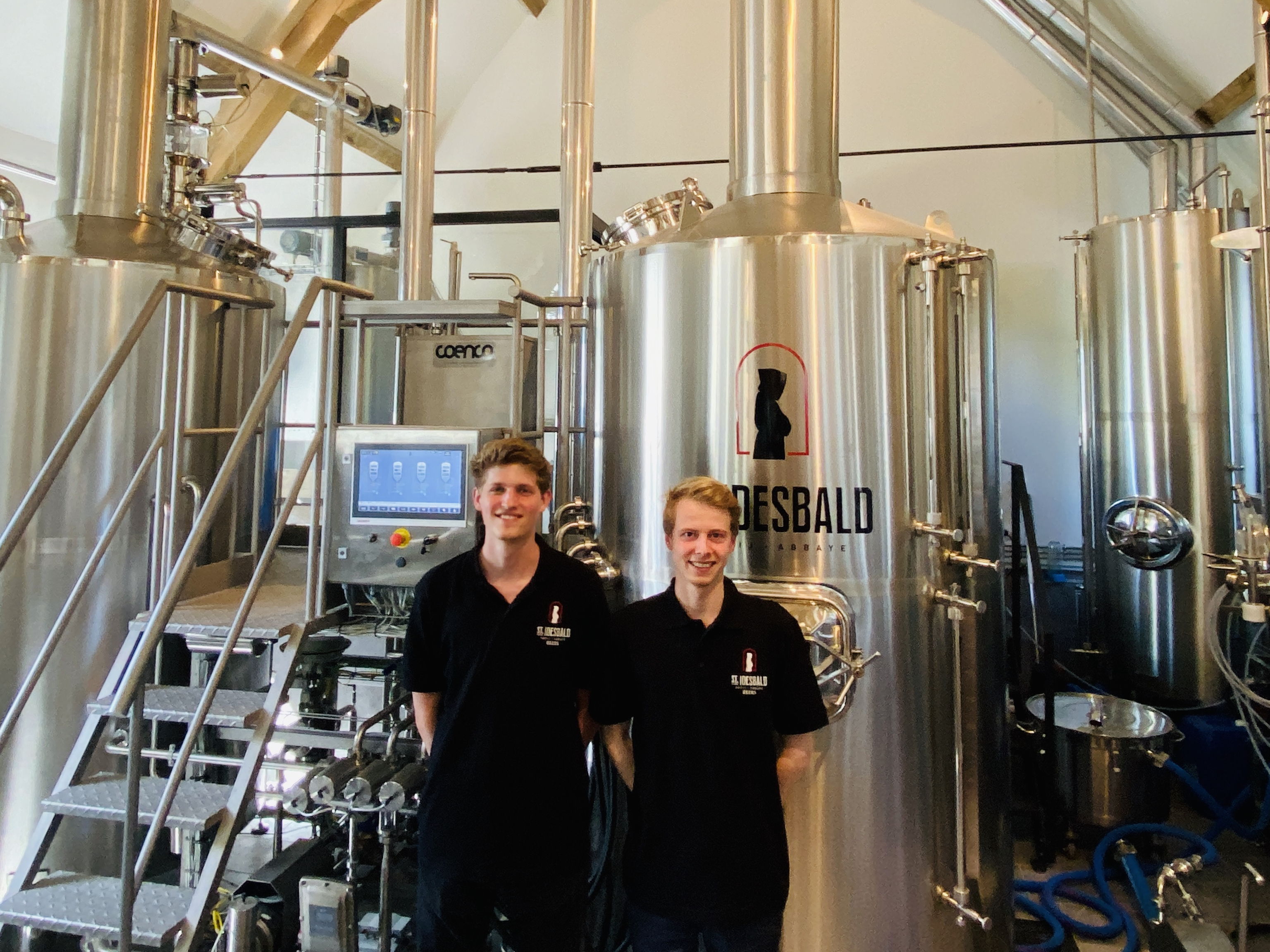 Simon Tackaert and Jelle Schouppe, managers of Saint Idesbald brewery at Belgian coast ​ BELGA PHOTO (VIVIANE VAZ)