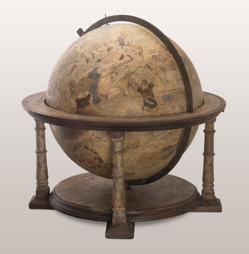 À la recherche d'Utopia © Gérard Mercator, Globe céleste, Leuven, 1551. Lüneburg, Museum für Fürstentum Lüneburg 