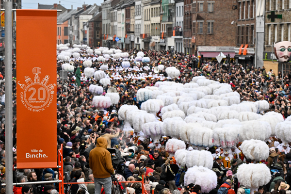 Carnival celebrations in Binche mark 20 years of UNESCO recognition