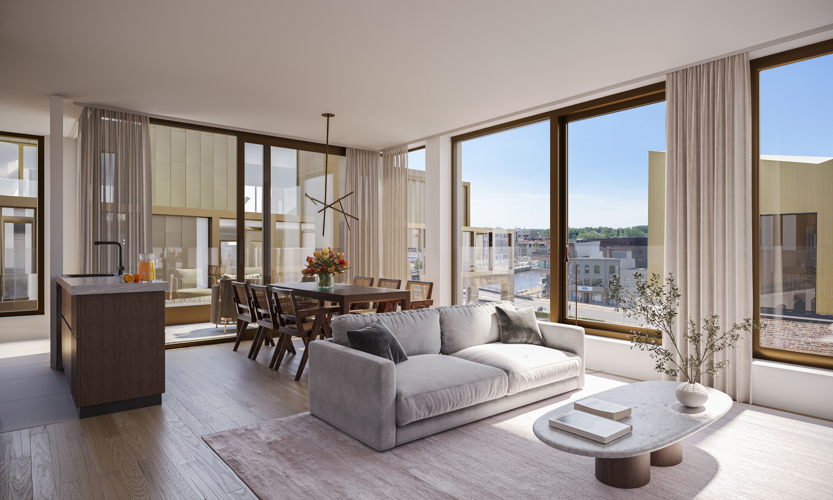 Ontwerpbeeld van een appartement