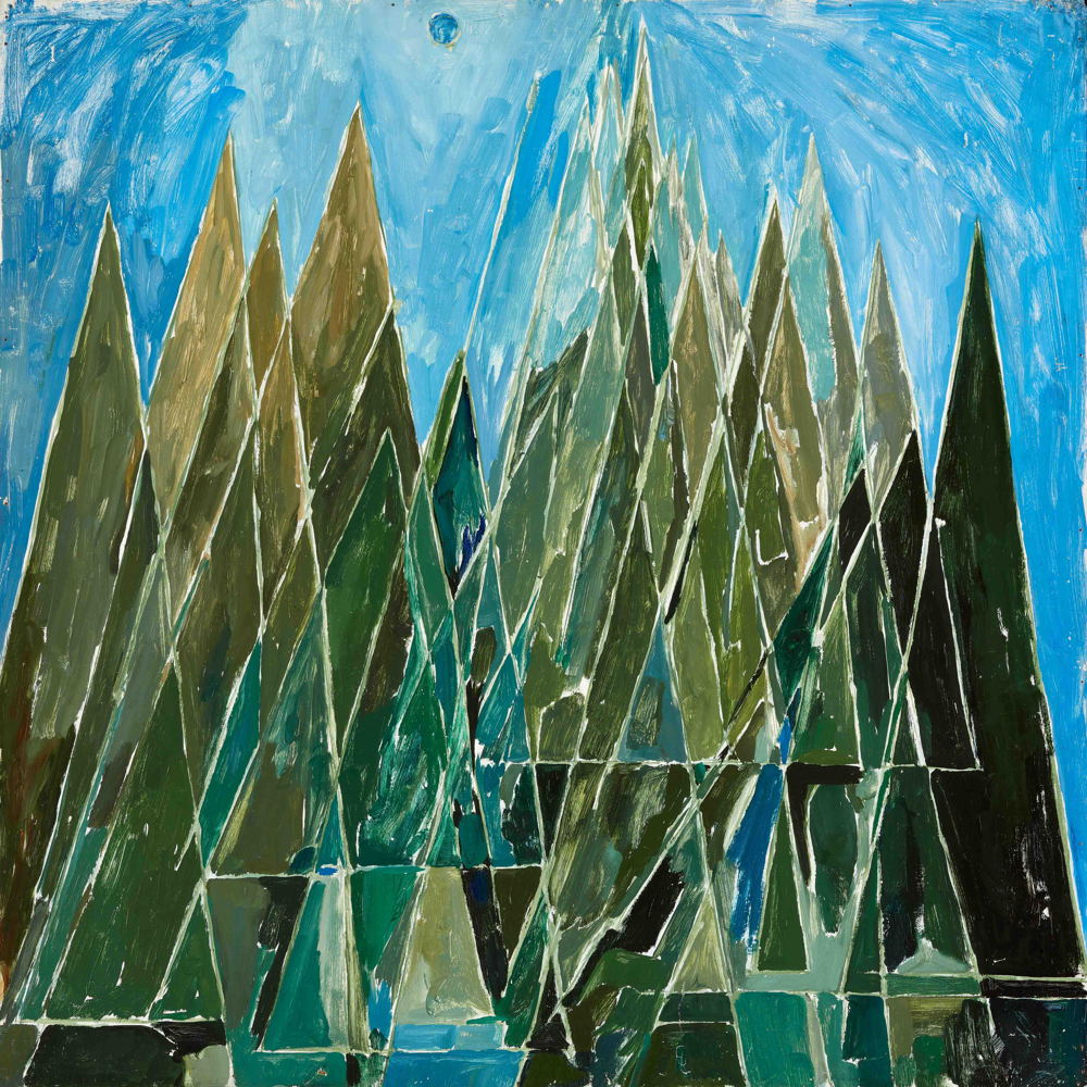 Else Alfelt, Lyric Moon Scape, 1949, olieverf op paneel, collectie Carl-Henning Pedersen & Else Alfelt Museum, Herning, Denemarken