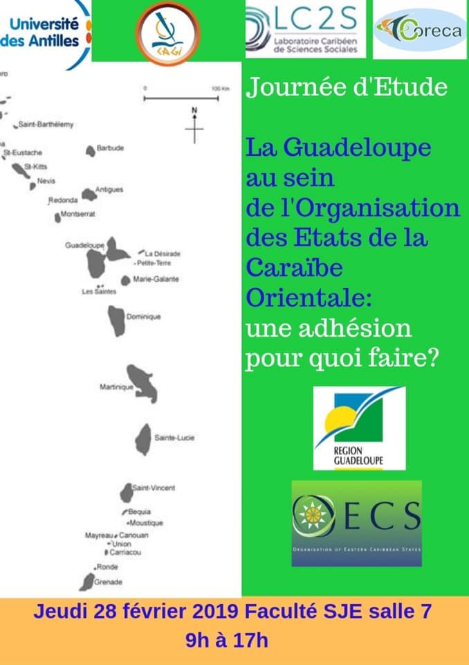 Invitation à la Journée d'Etudes sur l'adhésion de la Guadeloupe en tant que membre associé à l’OECS