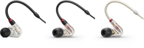 IE in-ear-serien (f.v.): ​​
IE 40 PRO (lansert høsten 2018), IE 400 PRO og IE 500 PRO (kommer i mars 2019). ​​