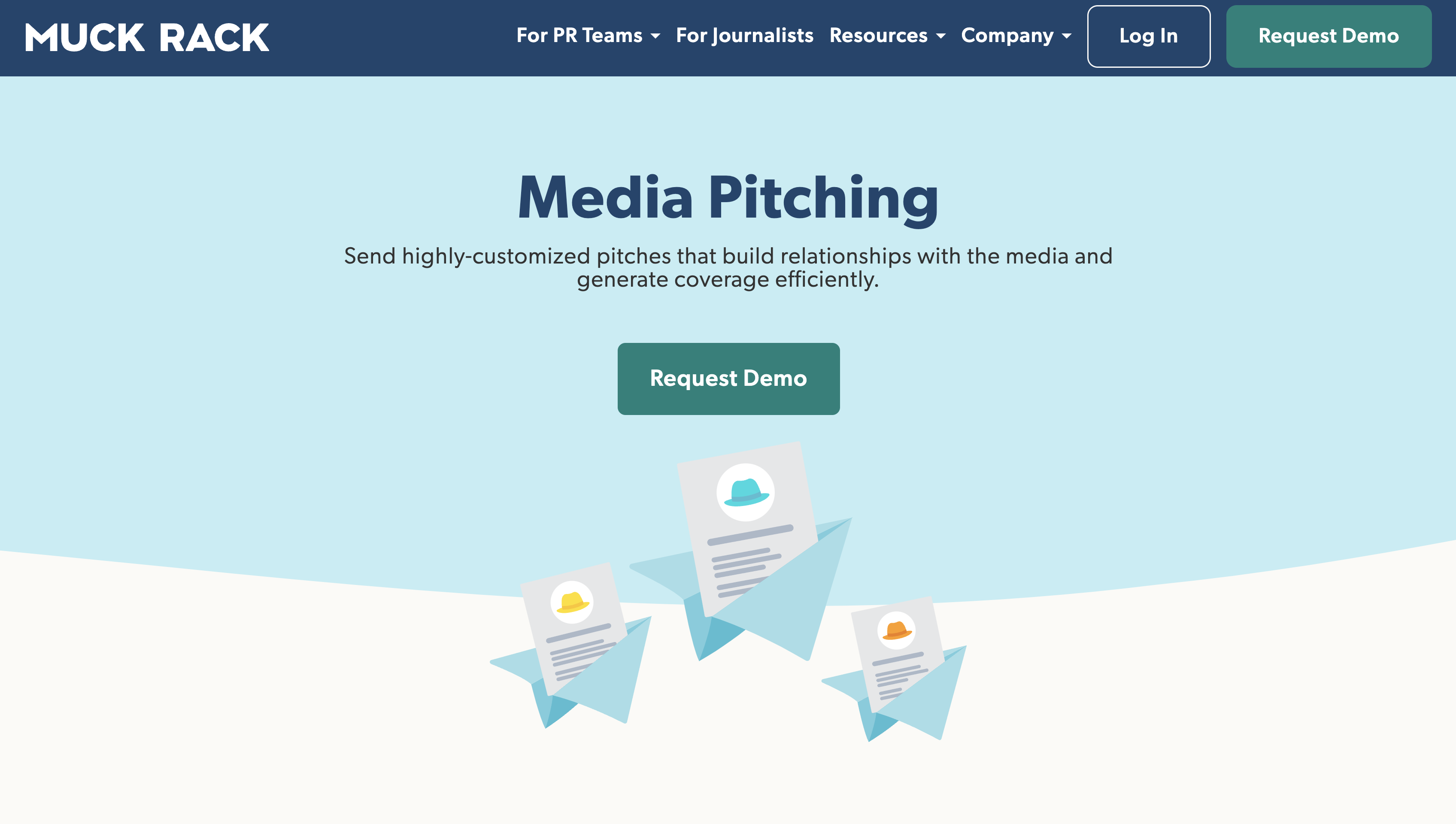 [browser]Pitching screenshot not shown on Muck Rack's site.