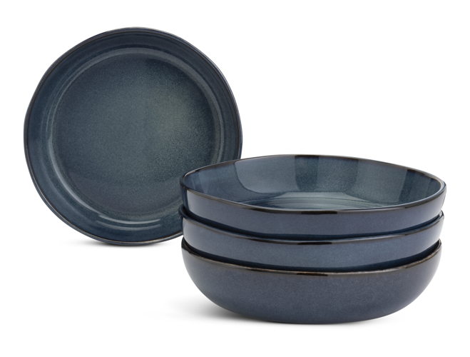 Habitat Navy Reactive 4pk Pasta Bowls, £17