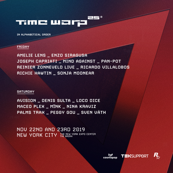 Time Warp Announces Lineup for 25th Anniversary Celebration in New York City