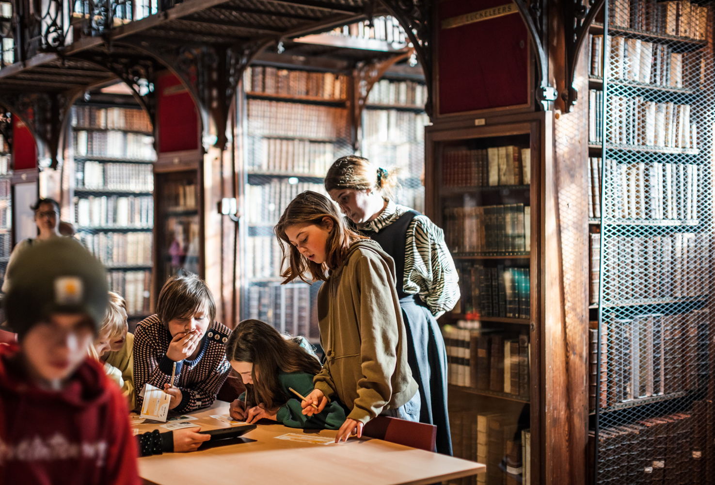 Workshop Cirkelheden in de Erfgoedbibliotheek Hendrik Conscience | foto: LUCID