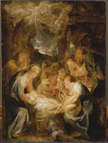 Peter Paul Rubens, De aanbidding van de herders, RH.S.123, Collectie Stad Antwerpen, Rubenshuisfoto Michel Wuyts _ Louis De Peuter