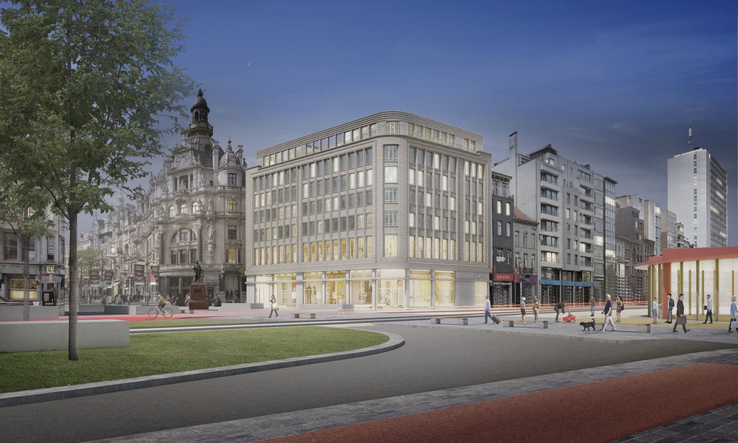 Le futur hôtel au centre d'Anvers 2
