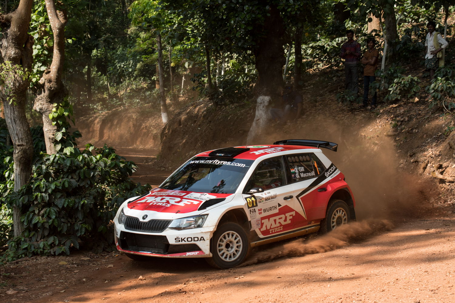Gaurav Gill won the 2016 Asia-Pacific Rally Championship (APRC) convincingly in the ŠKODA FABIA R5 run by the MRF team.