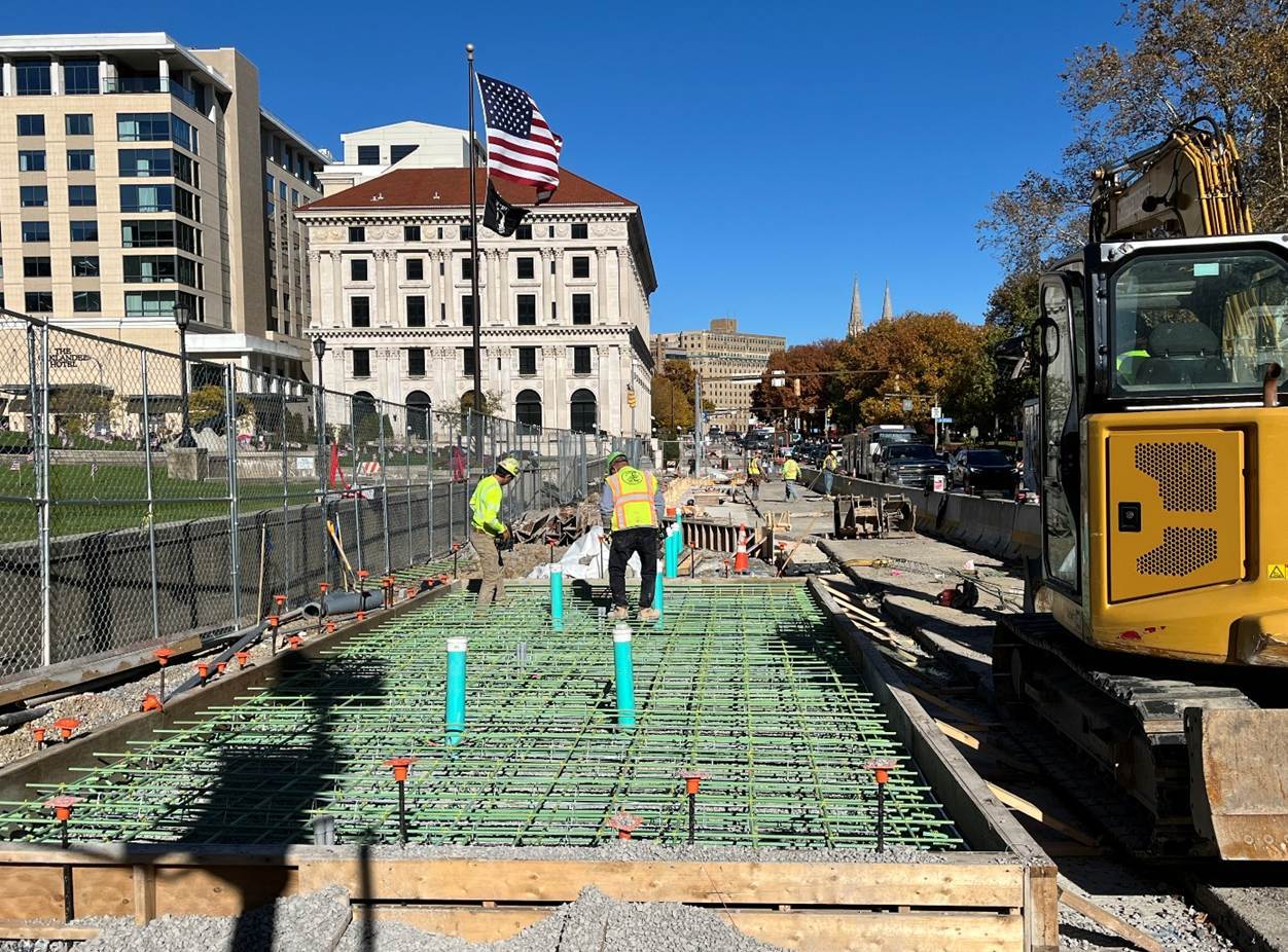 Framework for new PRTX station slab