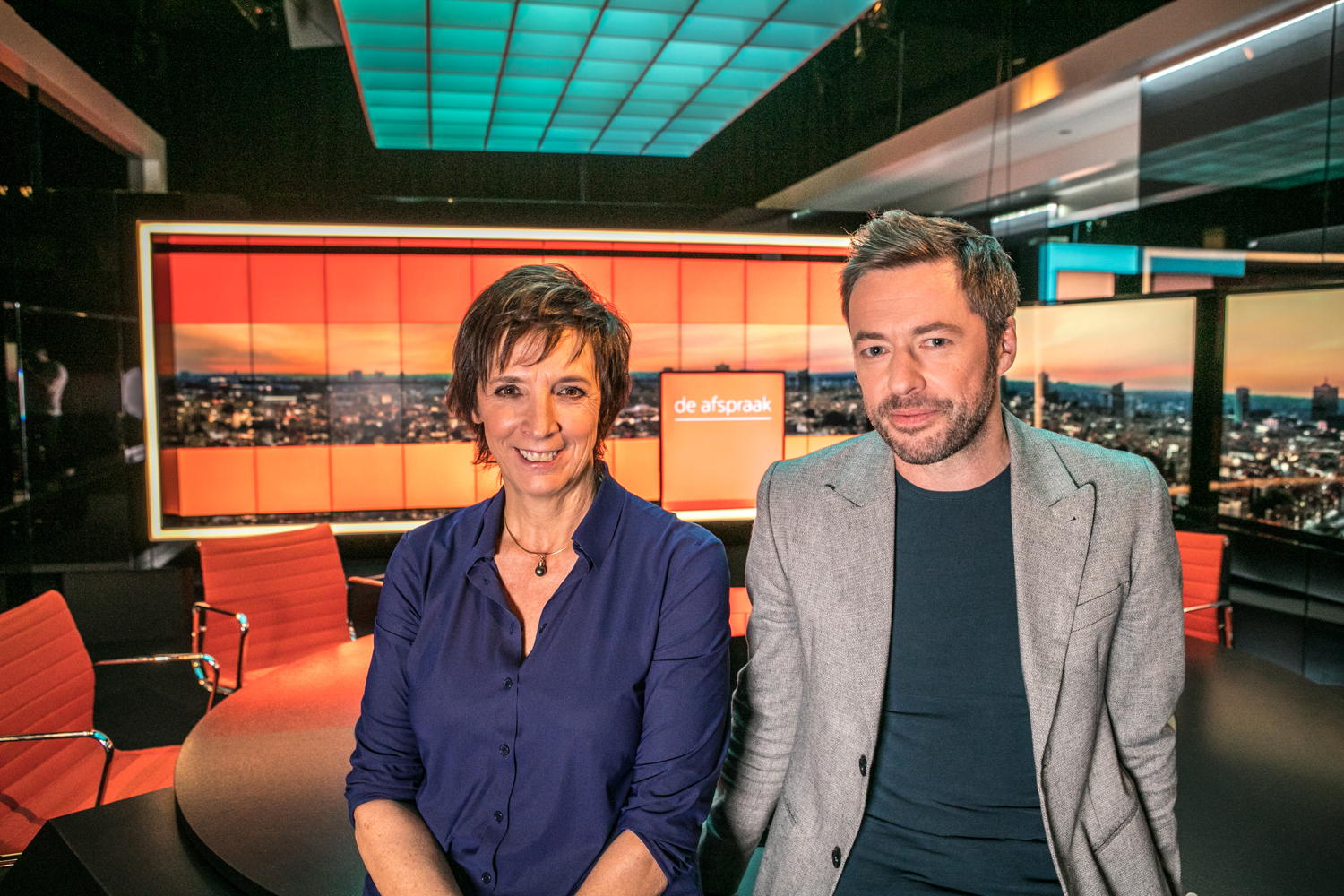 Phara de Aguirre en Bart Schols - (c) VRT Geert Van Hoeymissen
