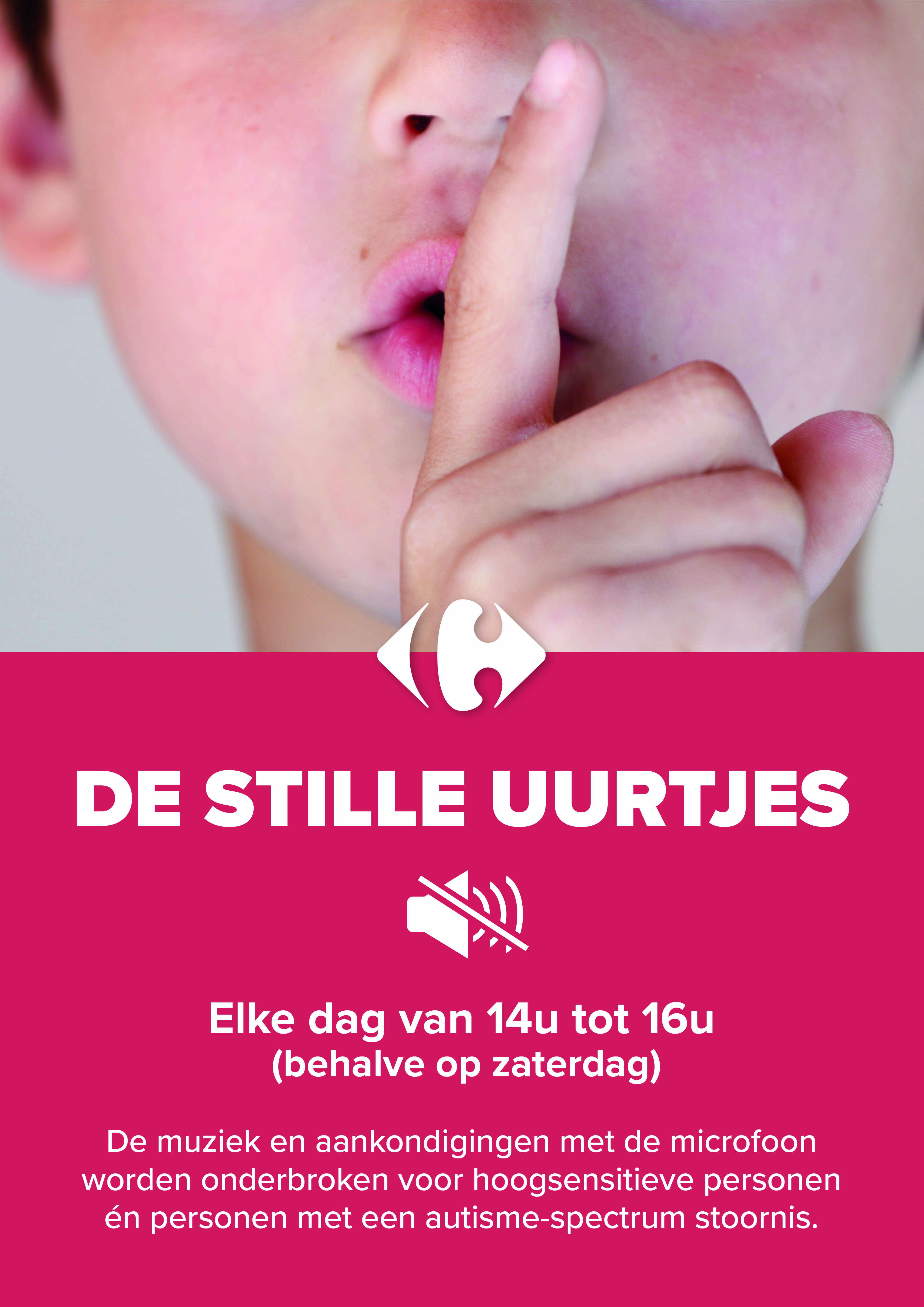 Carrefour hanteert twee stille uren per dag in haar winkels in België