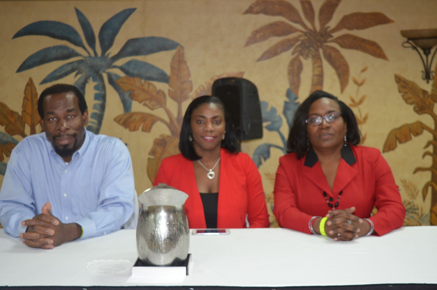 L-R: Mr. David Edwards - NETHTE project manager, OECS Tourism Specialist - Dr. Lorraine Nicholas,  and NETHTE Strategic Plan Consultant - Dr. Jennifer Edwards 