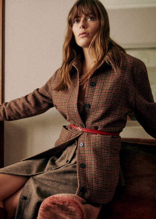 Sézane - Veste WILL Pied de poule multico - 170€