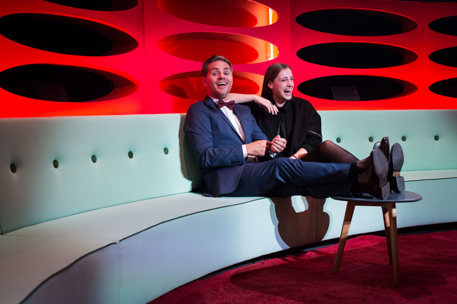 Peter Van de Veire en Laura Groeseneken (c) VRT/Bas Bogaerts