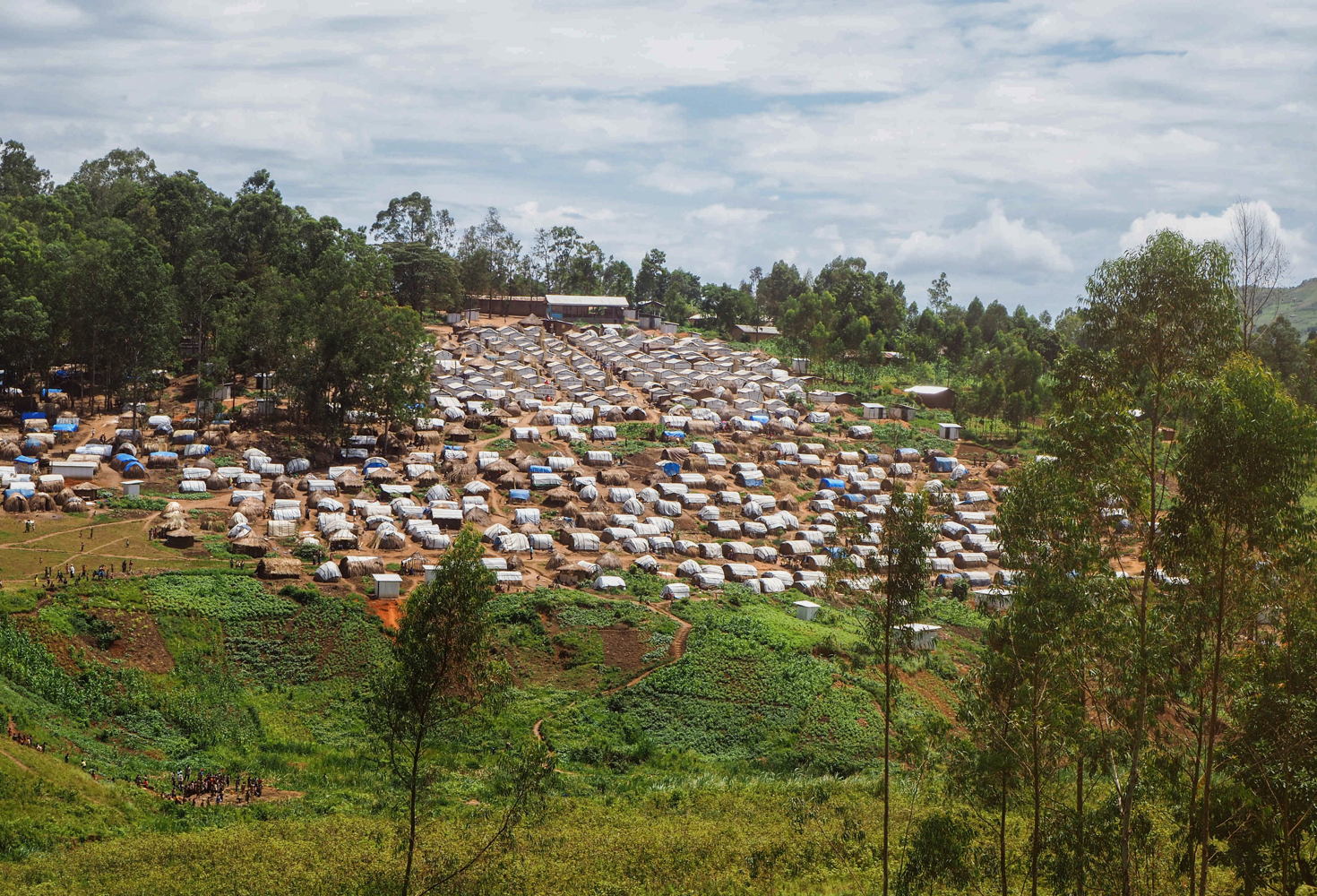 View of internally displaced people's camp in the territory of Djugu, in Ituri province of DRC. Credit MSF/Avra Fialas, 20 May 2020
