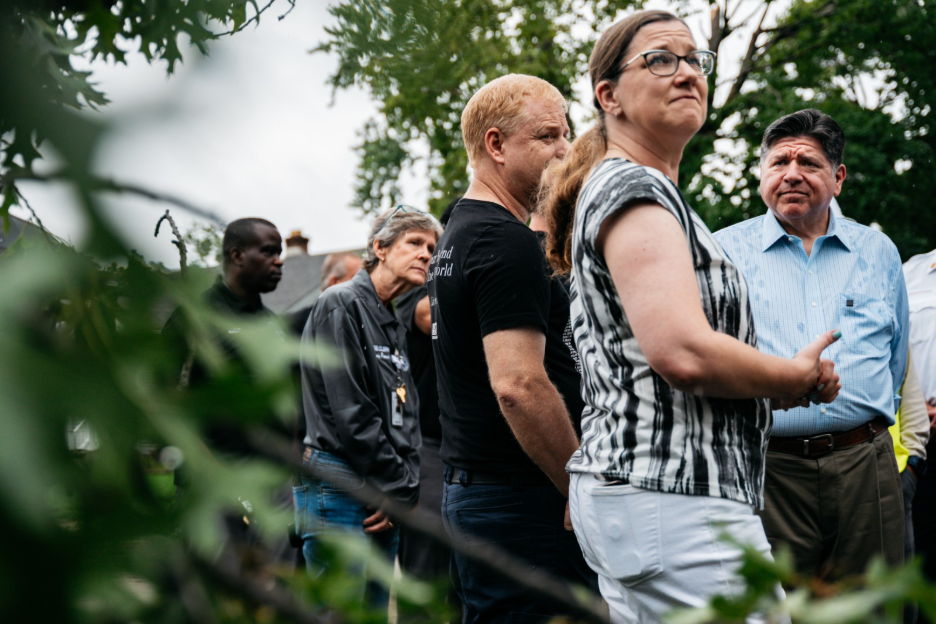 The storms left thousands of Illinoisans without power and devastated communities across the Chicago south suburbs, where first responders are assessing damages and beginning recovery efforts.