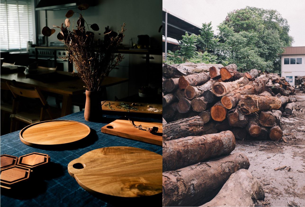 Products by Roger & Sons and felled trees