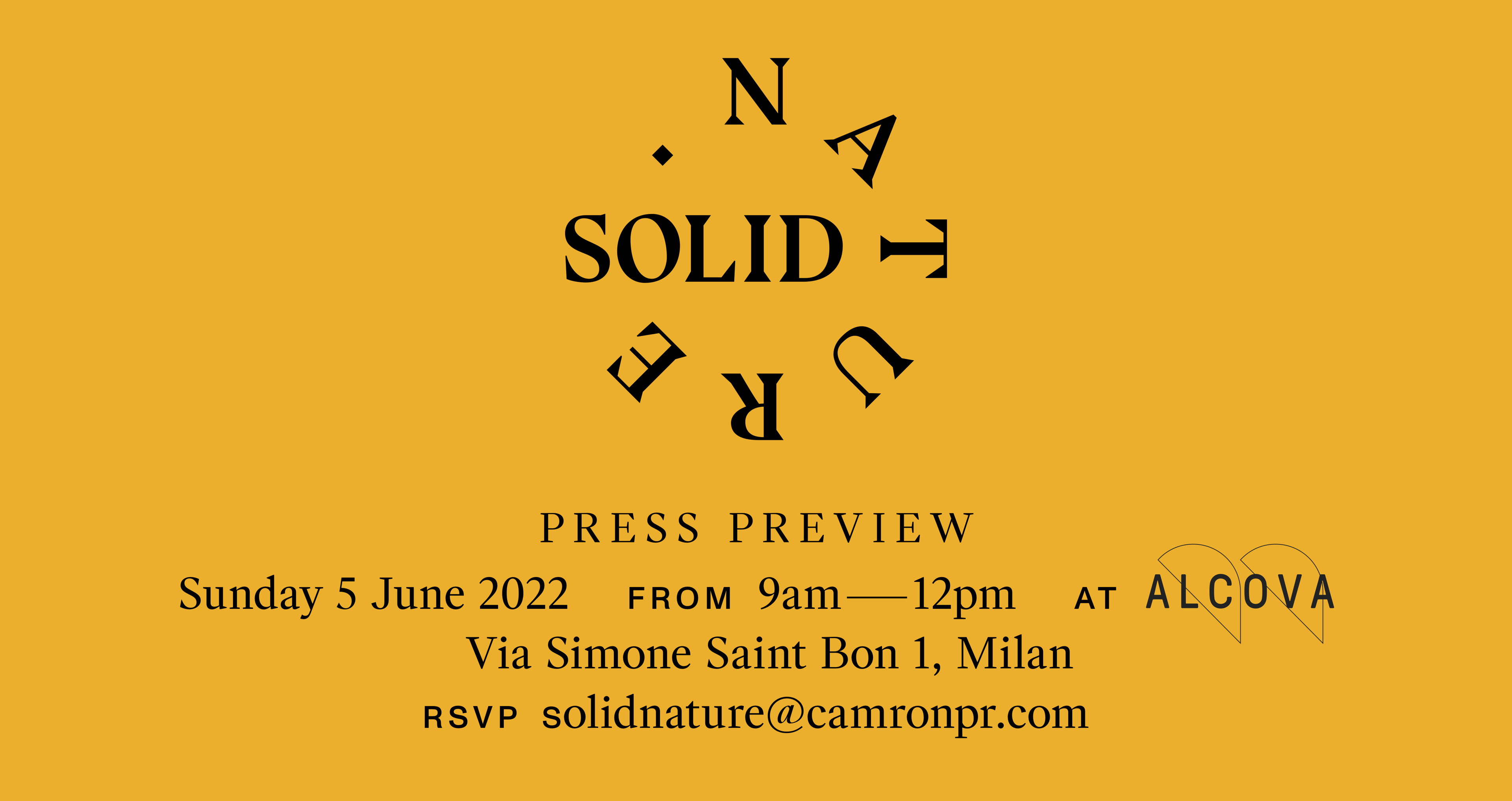 PRESS PREVIEW// SOLIDNATURE