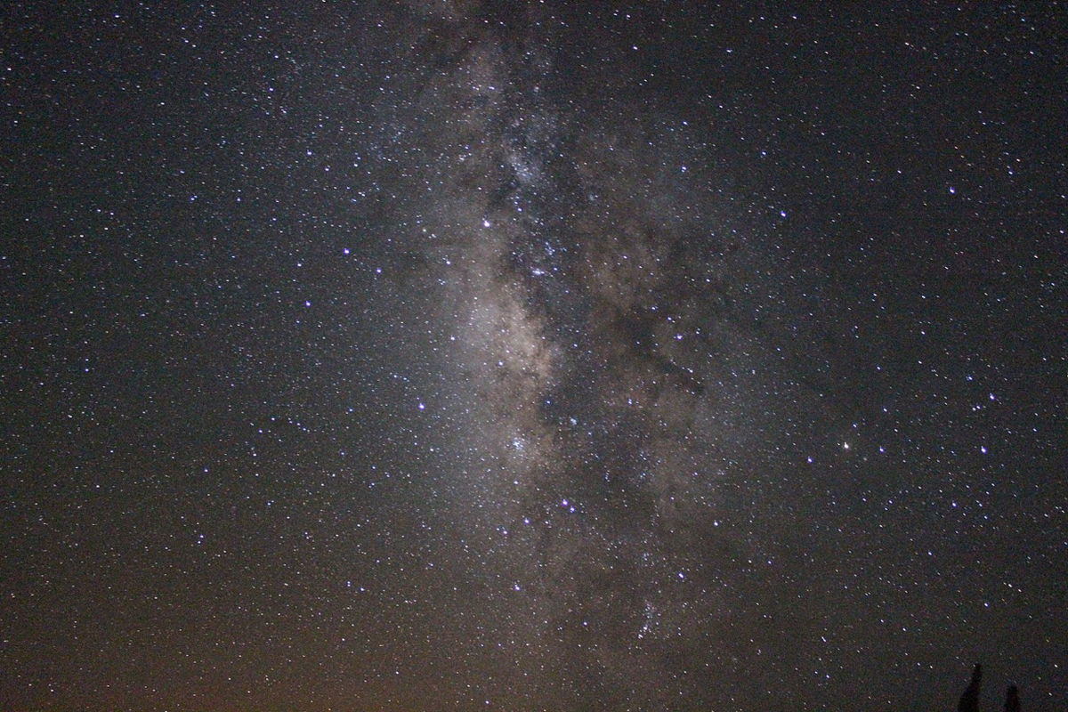 A picture of the Milky Way (our galaxy) that Cheyenne took with her DSLR camera during a field to the Roque de los Muchachos Observarory in La Palma (Canary Islands).