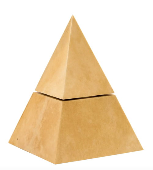 Aldo Tura Lacquered Goatskin Pyramid Ice Bucket