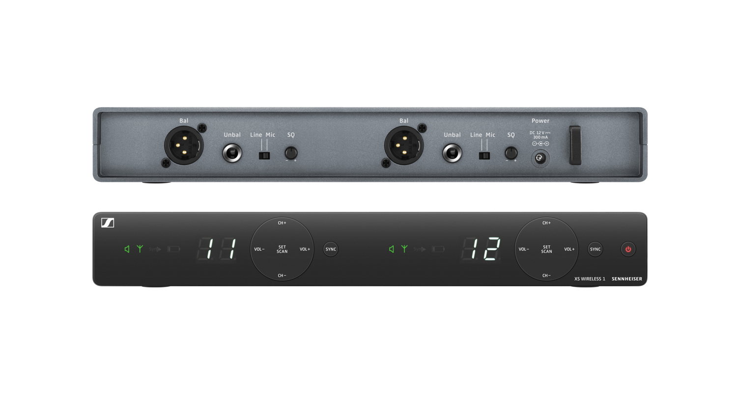 XS Wireless 1 Dual receiver front and back 