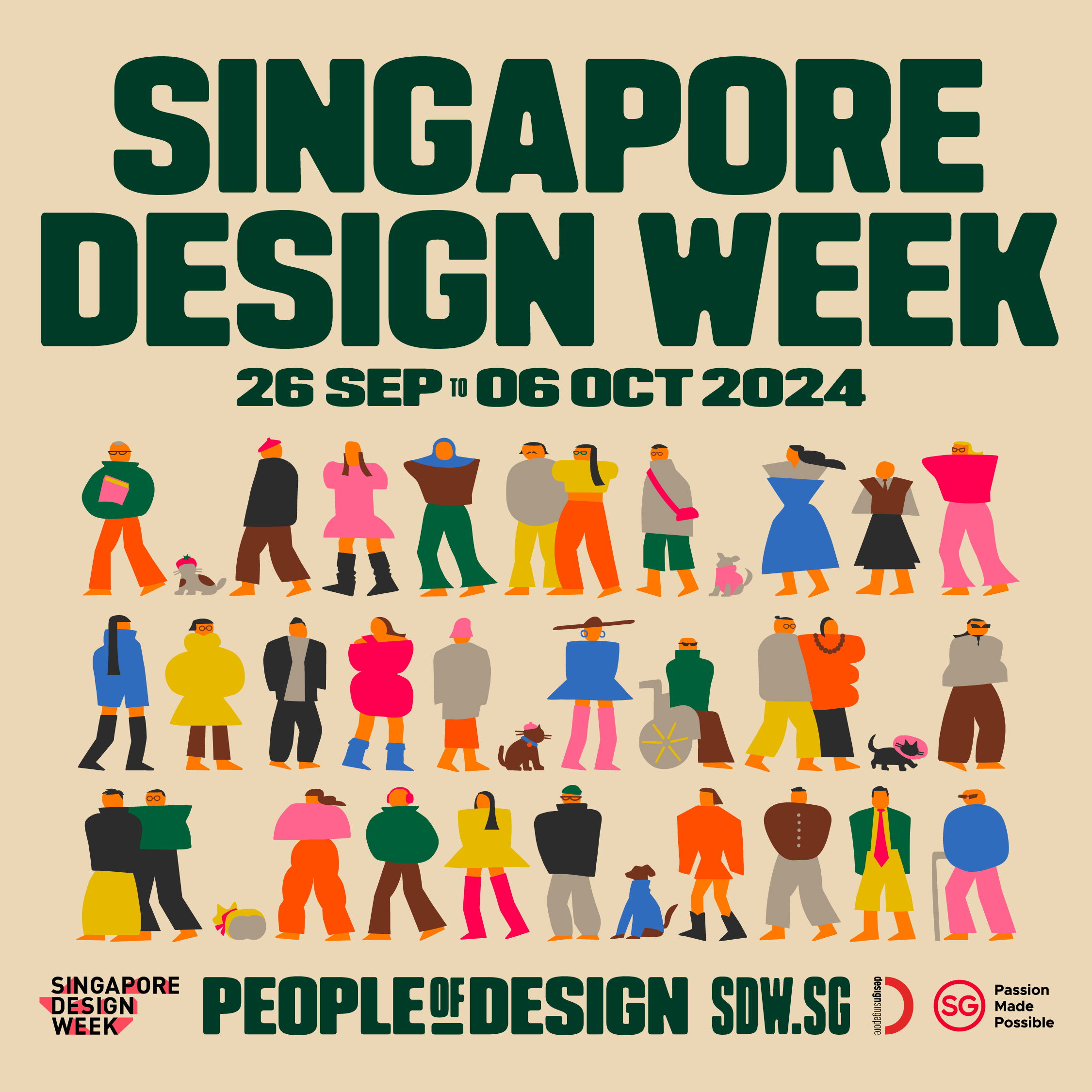 The festival campaign was conceptualised by creative agency Kinetic Singapore and illustrated by Lyla Soh; a showcase of diversity and individuality in celebration of our colourful community, and the universality of design.