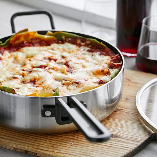 GreenPan™ Stanley Tucci™ Stainless Steel Ceramic Nonstick 4QT/26cm Sauté Pan with Lid - €234 GreenPan™ Stanley Tucci™ Stainless Steel Ceramic Nonstick 4QT/26cm Sauté Pan with Lid - €234