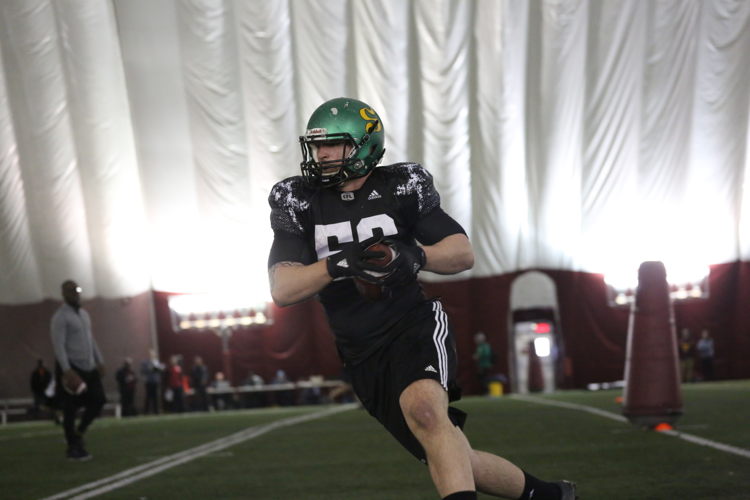 Anthony Gosselin at the Eastern Regional Combine presented by adidas. Photo credit: Briana Thicke/CFL.ca